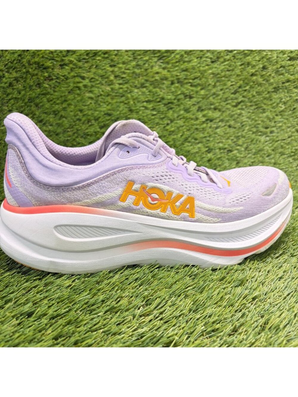 Hoka One One Bondi 9 Womens Size 10.5 Purple Athletic Running Shoes Sneakers
